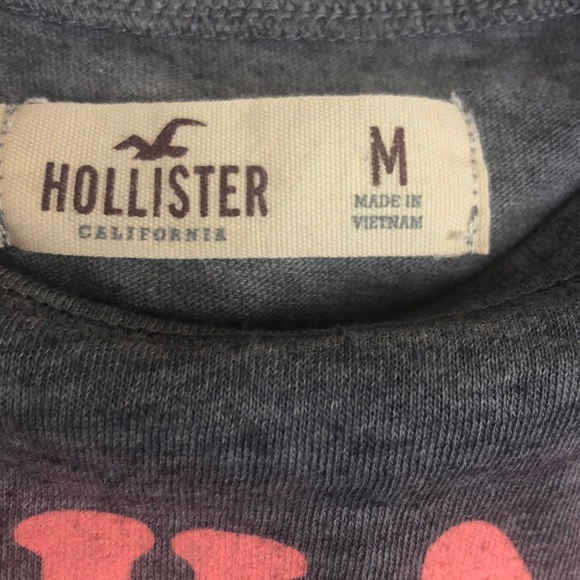 Hollister Tank Top Medium Gray Peach S’more Camp - Picture 5 of 5